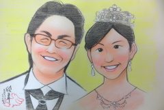 ウェルカムボードにも最適なキャラ似顔絵！