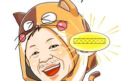 【設計】インパクトのあるキャラ似顔絵で印象に残る名刺に！